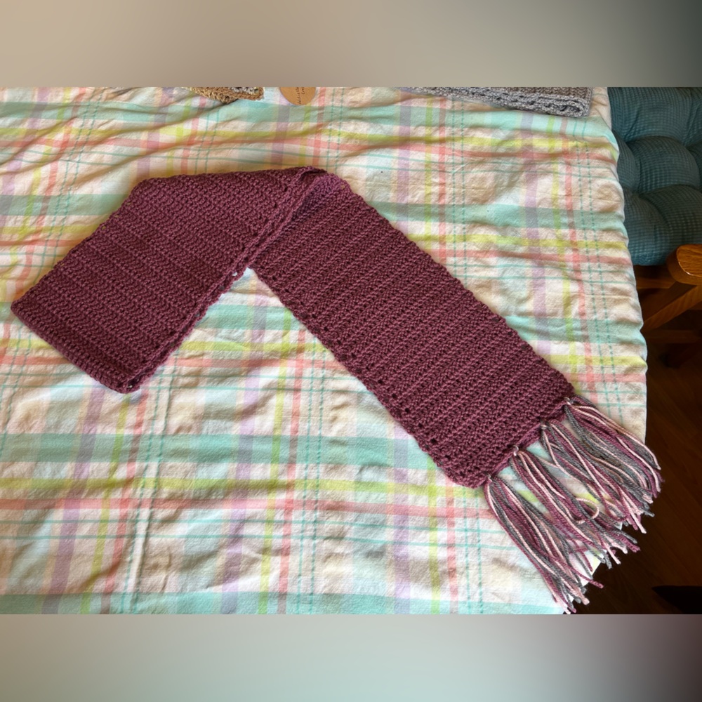 Handmade crochet scarf